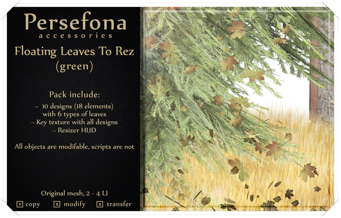Persefona Floating Leaves (green)