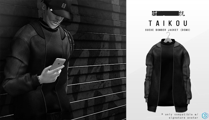 taikou / suede bomber jacket (demo)