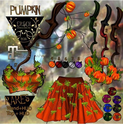 ERSCH - Pumpkin GACHA WREATH 05 Red