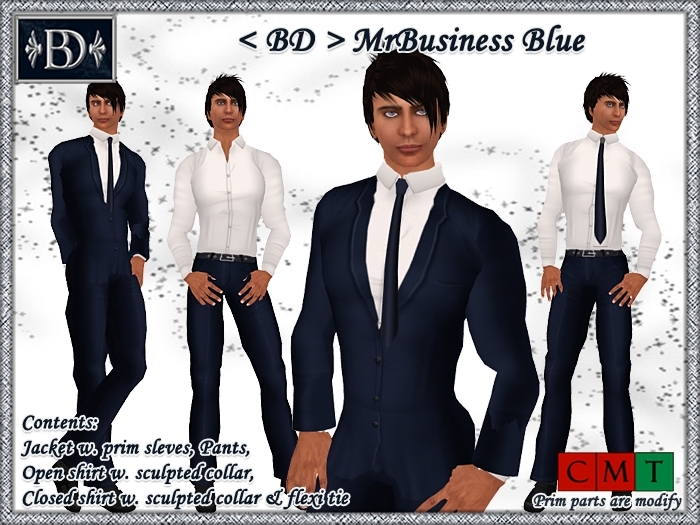 < BD > MrBusiness Blue