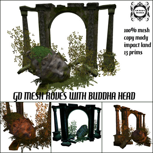 GD MESH ROVES WITH BUDDHA HEAD