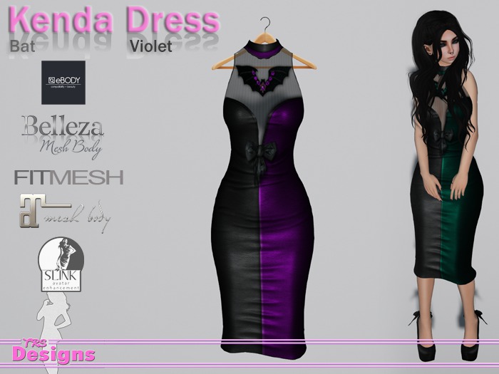 Kenda Dress Bat Violet