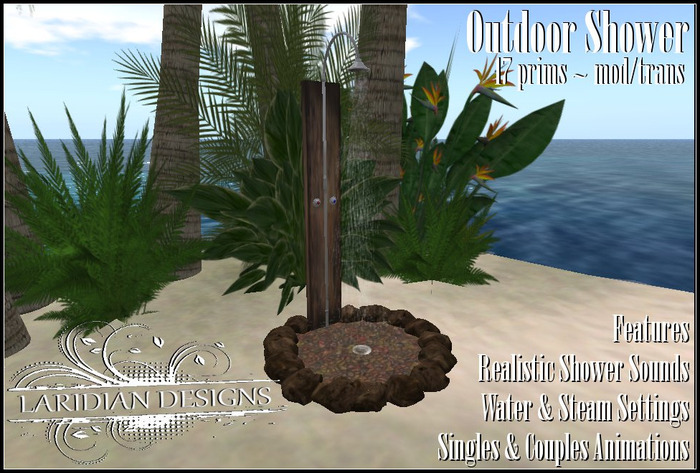 Laridian Outdoor Shower (Silver)