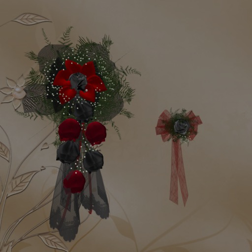 Box Bridal Flower Goth +Bot.+Ani