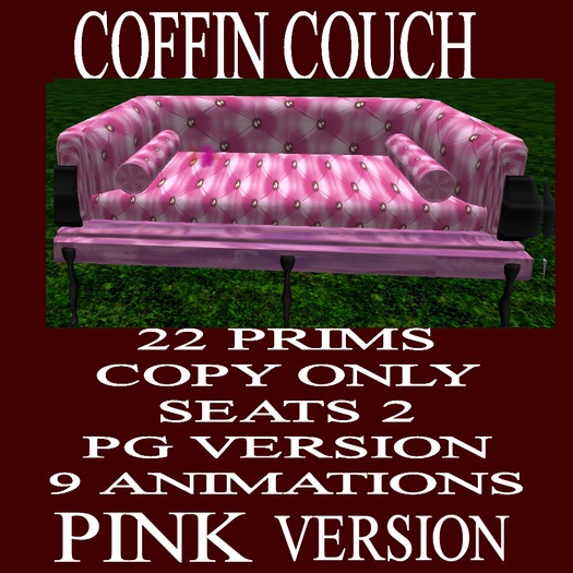 Casket Couch Pink
