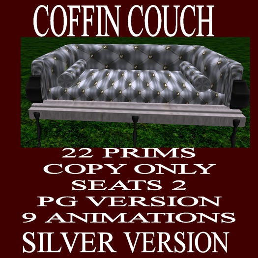 Casket Couch Silver