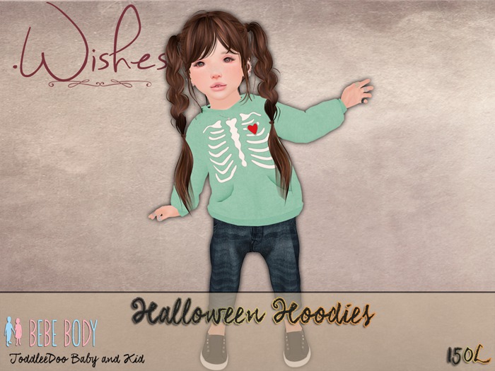 .Wishes. ~ Halloween Hoodie ~ Mint ~ Unpacker {add me}