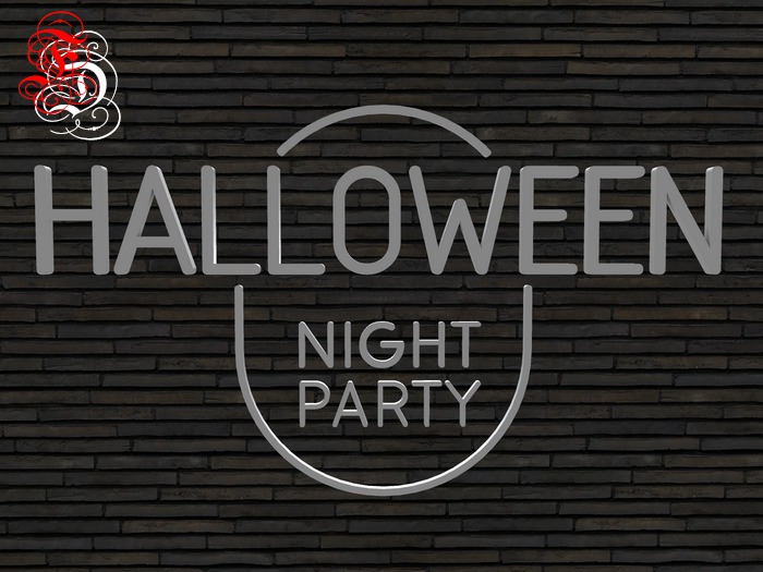 Frosensum ~ HALLOWEEN - NIGHT PARTY SIGN FULLPERM