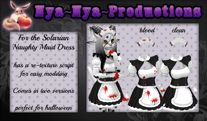 !N~N~P! Clothing Mod - Naughty Maid Dress Halloween *Hud Box*