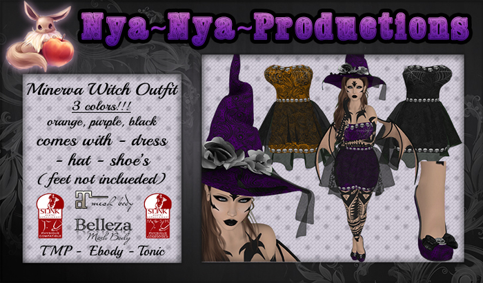 !N~N~P! Clothing - Minerva Witch Outfit *Hud Box*