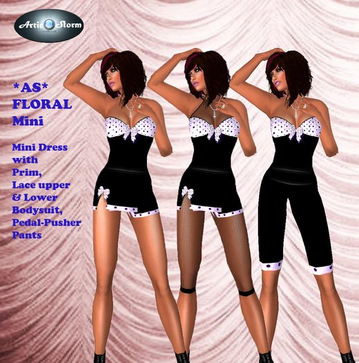 *AS* Floral Purple & White