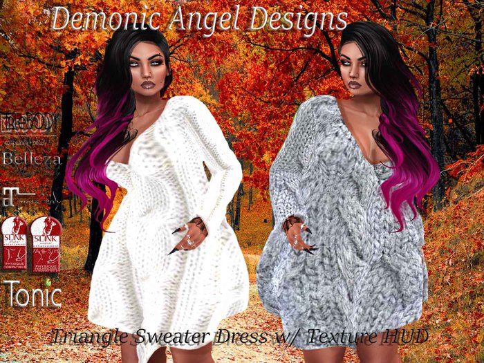 .::D.A.D::. Triangle Sweater Dress{BOXED}