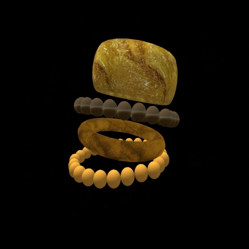 Gold & Pearls Bracelet 4 ~ #15