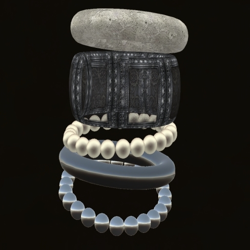Gray Stone & Pearls 5 ~ #10