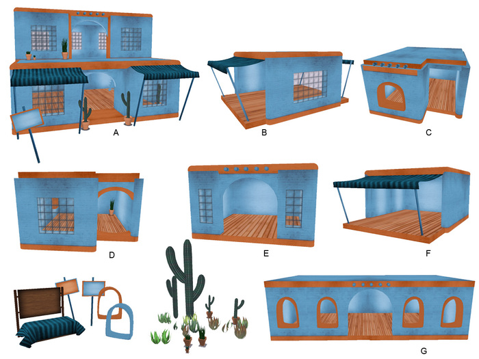 In Good Taste Fiesta Blue Adobe Shops