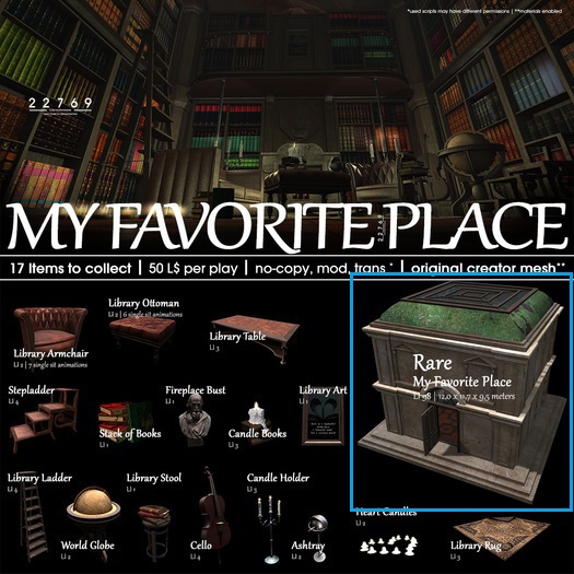 22769 - My Favorite Place - RARE