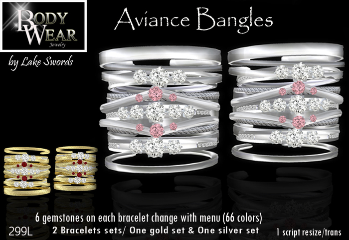BODYWEAR JEWELRY - Aviance Bangle Bracelets