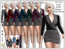 LMC KNIT DRESS TEXTURES - ALL BUSINESS PACK X 6- FULL PERM