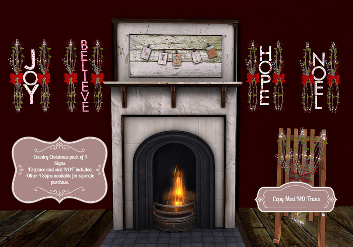 :CC: Country Christmas Signs Fatpack All 4