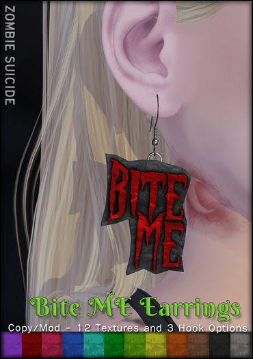 :Z.S: Bite Me earrings