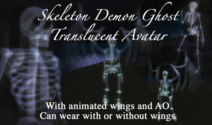 Skeleton Demon Lich Halloween avatar bones Ghost