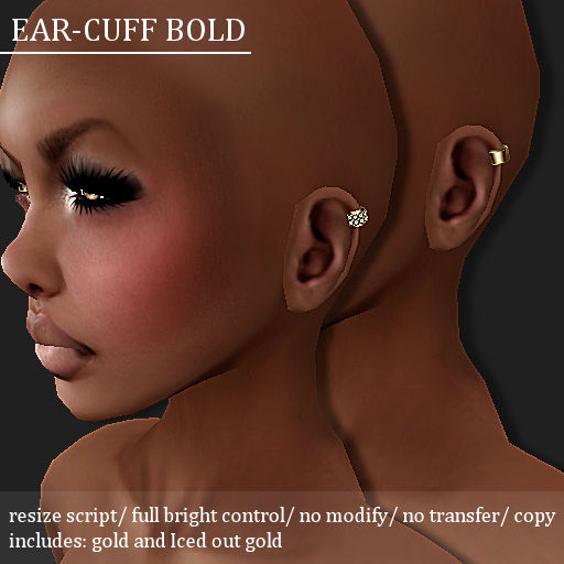 EAR-CUFF BOLD GOLD      -RYCA-