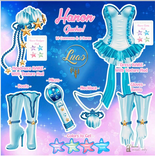 Luas Hanon Necklace Blue