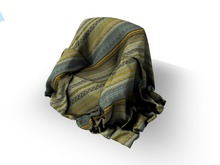 Winter Retreat Armchair - Mixed of Blue&Yellow