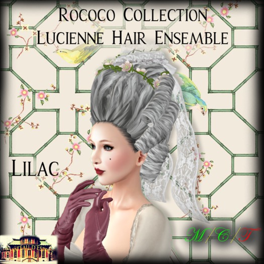 ~CdE~ Rococo Lucienne LILAC Hair Ensemble
