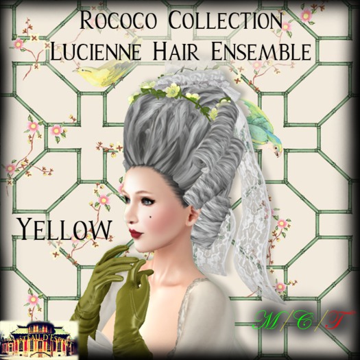 ~CdE~ Rococo Lucienne YELLOW Hair Ensemble