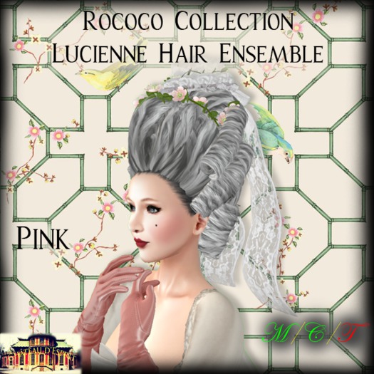 ~CdE~ Rococo Lucienne PINK Hair Ensemble