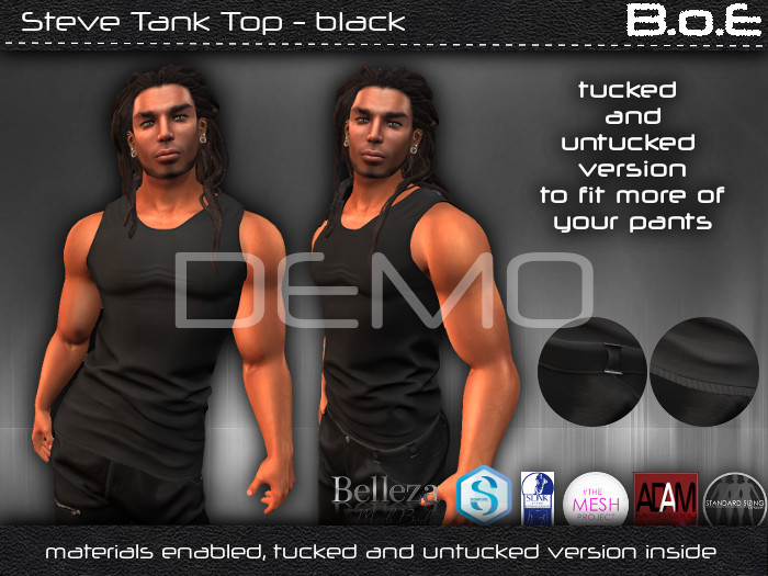 B.o.E - DEMO - Steve Tank Top - black