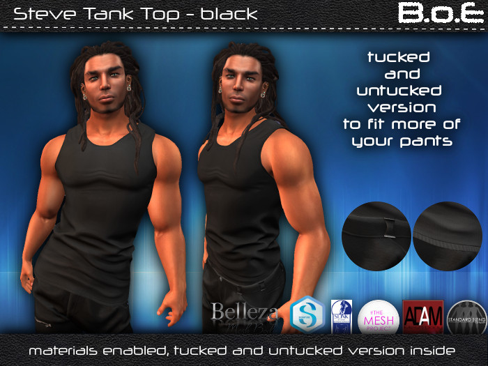 B.o.E - Steve Tank Top - black