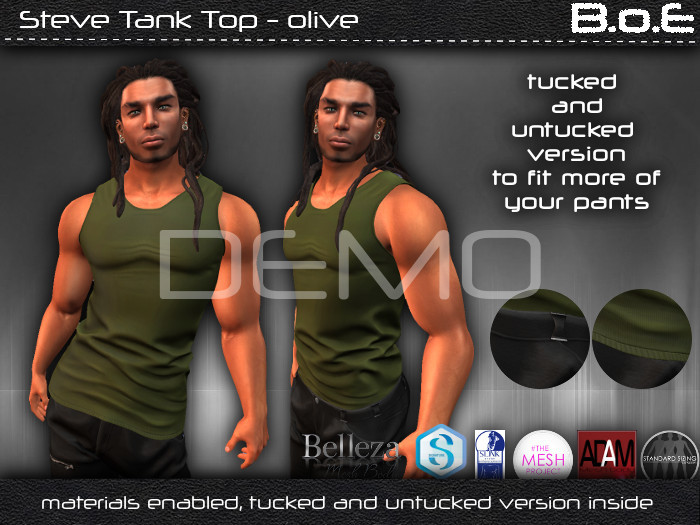 B.o.E - DEMO - Steve Tank Top - olive