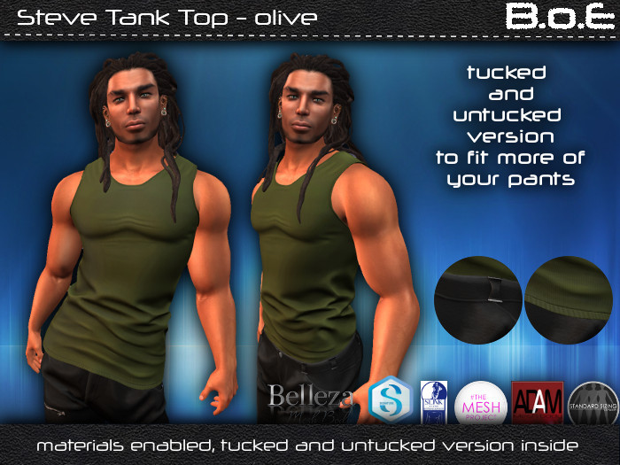 B.o.E - Steve Tank Top - olive