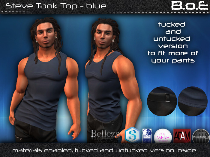 B.o.E - Steve Tank Top - navy