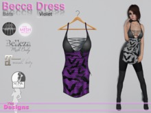 Becca Dress Bats Violet
