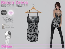Becca Dress Bats Silver
