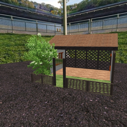 Greenhouse with Tree