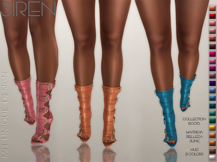 60L$ JUST A WEEK MH-Siren Boots Collection