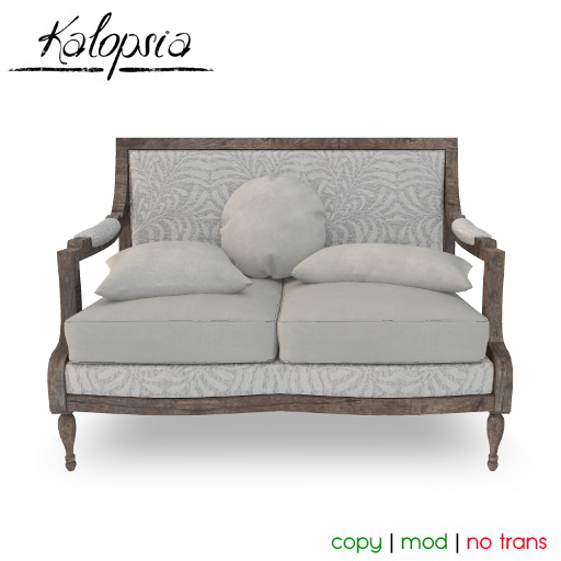Second Life Marketplace - - Kalopsia - Brit's Loveseat - White