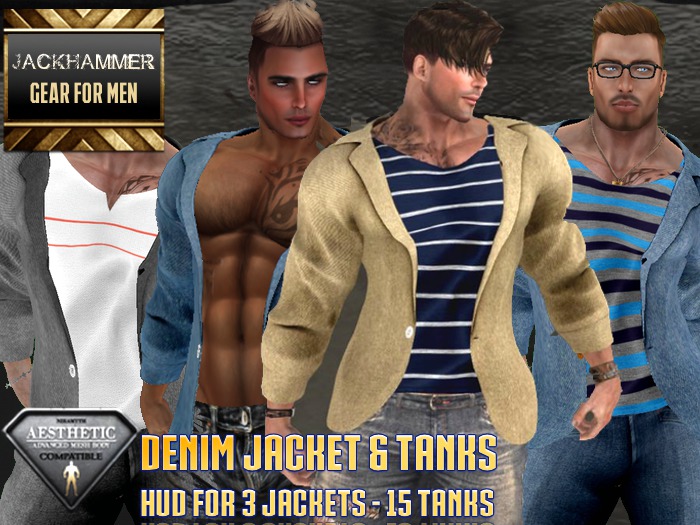 Package -Denim Sport Jacket & Tanks with HUD
