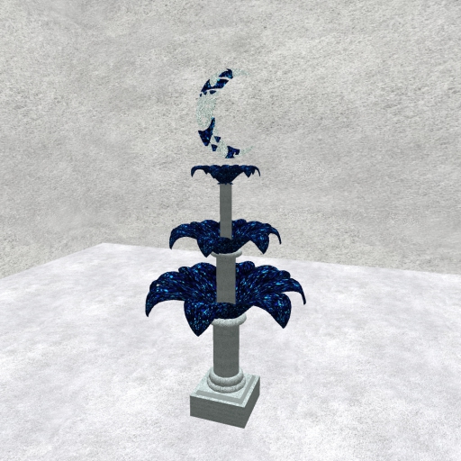 Fountain dream, blue/silver