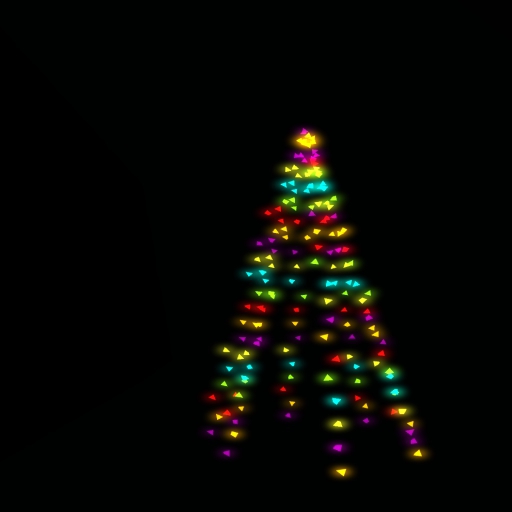 Christmas tree with lights