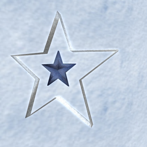 Star blue silver, double rotation