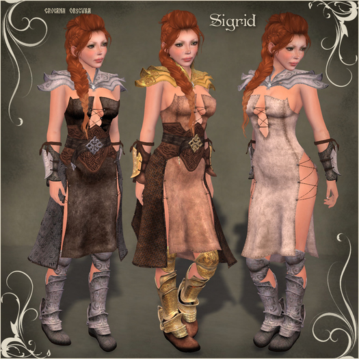 Sigrid Knee Guards *GOLD* by Caverna Obscura - COMMON