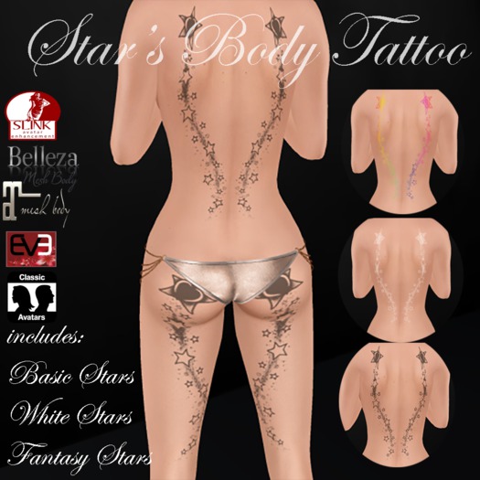STARS BODY TATTOO PACK