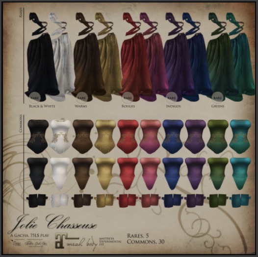 Jolie Chasseuse, Legwraps~ Royale