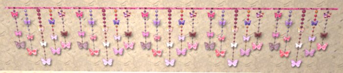 AA Cascade Butterflies light strand Berry pinks boxed