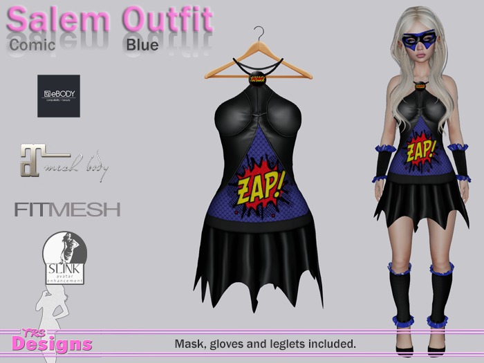 Salem Outfit Comic Blue
